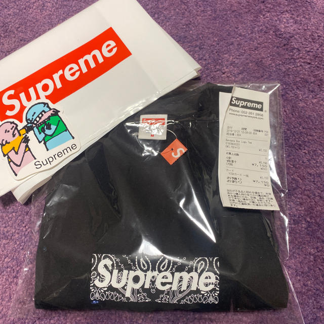 Supreme bandanna box logo tee Mサイズ