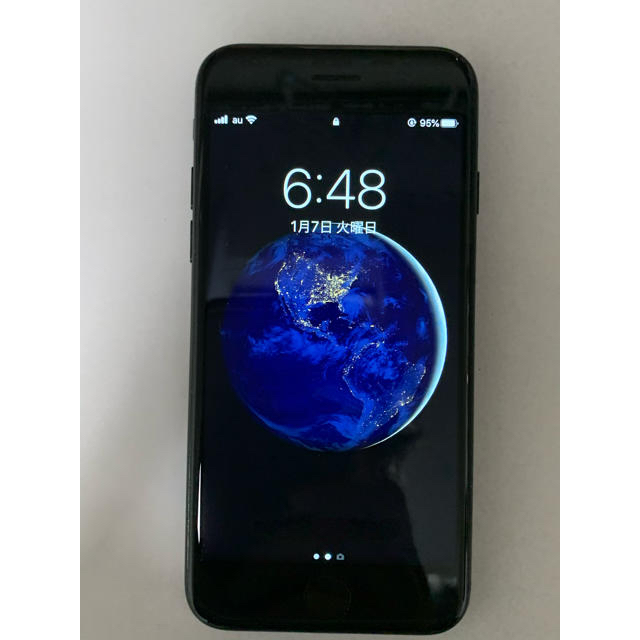 90%IMEIiPhone 7 Jet Black 256 GB au SIMフリー