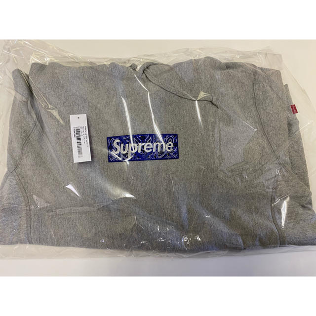 Lサイズ　グレー　新品未使用　boxlogo hooded 1