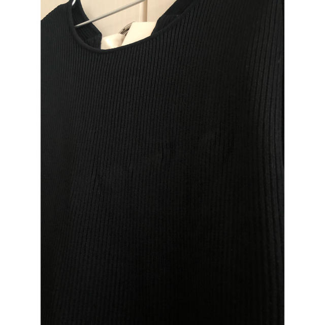 leinwande Back Belted Knit Dress / Black