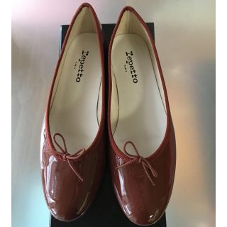 レペット(repetto)の新品 レペット  repetto Trapèze ブラウン エナメル 39(バレエシューズ)