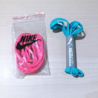 ナイキ(NIKE)の再値下げ！新品　靴紐2つセット　NIKE ピンク、プーマ 水色(その他)