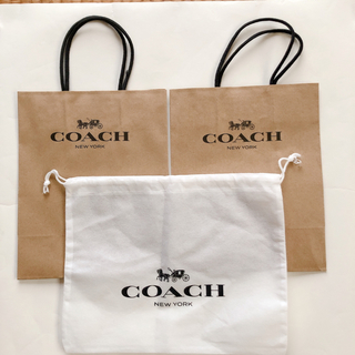 コーチ(COACH)のCOACH 紙袋2枚&巾着袋(ショップ袋)