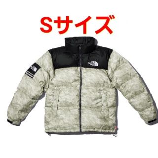 シュプリーム(Supreme)のS Supreme TNF Paper Print Nuptse Jacket(ダウンジャケット)