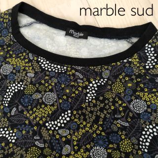 マーブル(marble)のmarble sud 花柄 7分袖 ドルマンスリーブ カットソー(カットソー(長袖/七分))