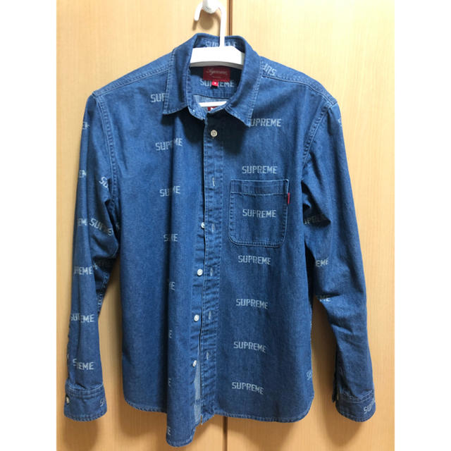 19SS Supreme Logo Denim Shirt ロゴデニムシャツ