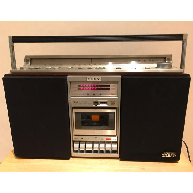 SONY CFS-V8 Stereo ZILBAP ラジカセ レトロ 作動品