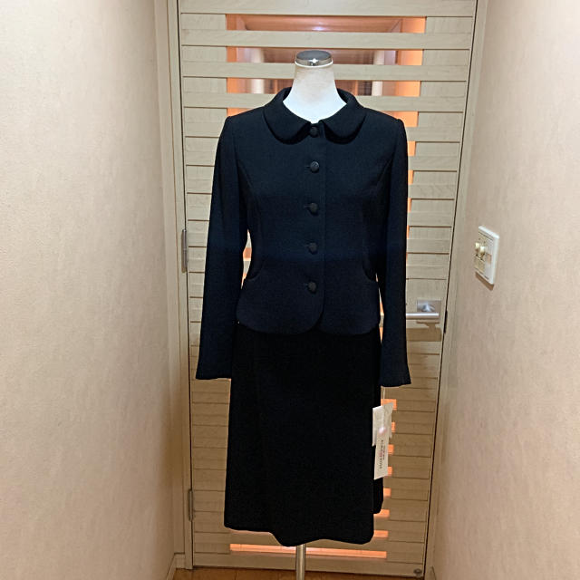 HANAE MORI - ハナエモリ ALMA EN ROSE 新品9号規格 黒のスーツ 卒業式・お受験にの通販 by ジャック's shop