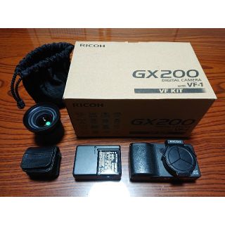 リコー(RICOH)のGX200 VF-1キット 完動品 DW-6付(コンパクトデジタルカメラ)