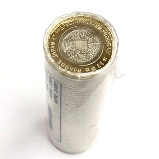 ◆未使用◆埼玉 地方自治法 施行六十周年記念 500円玉 50枚ロール1本◆(貨幣)