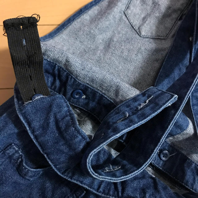 INGNI First(イングファースト)のINGNI First  裾ほどき2wayジャンスカ　デニムミニスカート  キッズ/ベビー/マタニティのキッズ服女の子用(90cm~)(ワンピース)の商品写真