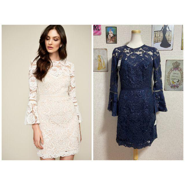 新品 4 Tadashi Shoji タダシショージ ネイビー