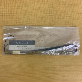 グッチ(Gucci)の◆新品未使用◆GUCCI 携帯ストラップ　レザー　(ストラップ/イヤホンジャック)