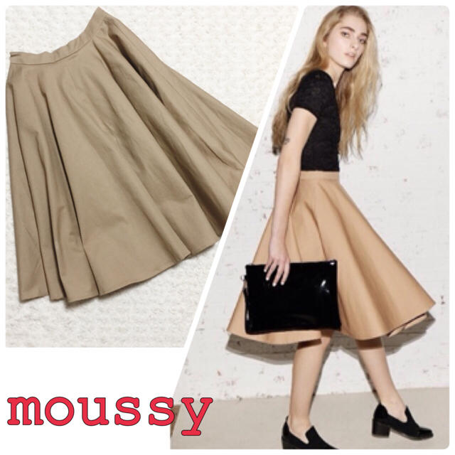 moussy(マウジー)のmoussyフレアスカート レディースのスカート(ひざ丈スカート)の商品写真