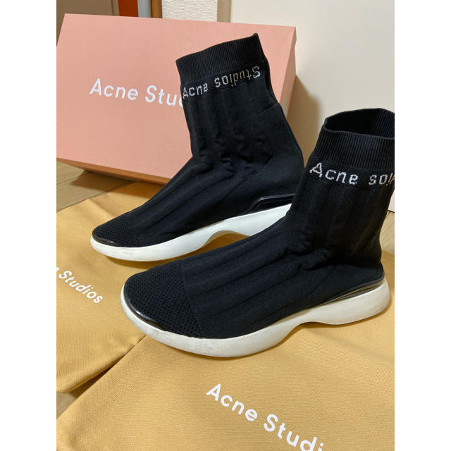 ACNE(アクネ)の【レア♡美品】acne studios ソックスブーツ　24.5〜25cm レディースの靴/シューズ(ブーツ)の商品写真