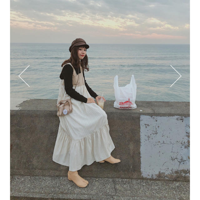 moussy(マウジー)の完売！moussy CORDUROY COMBI dress レディースのワンピース(ロングワンピース/マキシワンピース)の商品写真