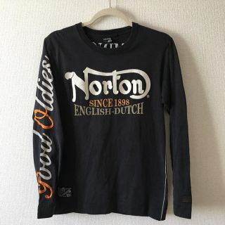 ノートン(Norton)のNorton ノートン ロンT Tシャツ 刺繍 ユーズド加工(Tシャツ/カットソー(七分/長袖))