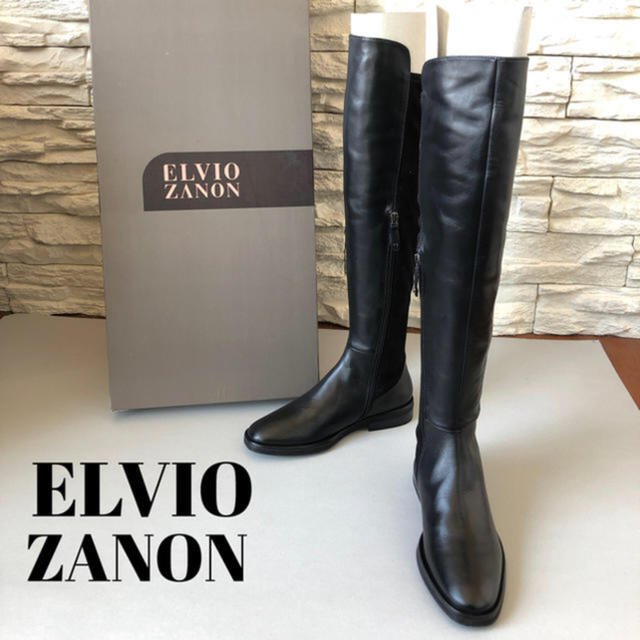 SCOT CLUB(スコットクラブ)の新品ELVIO ZANON★3.3万 上質 美脚 ニーハイブーツ レディースの靴/シューズ(ブーツ)の商品写真