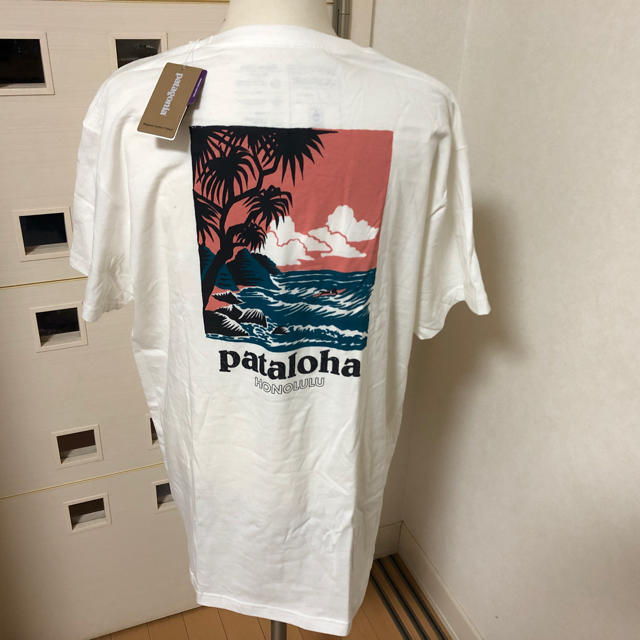 新品パタゴニア パタロハのtシャツメンズ トップス ホノルル店限定 サイズＬTシャツ/カットソー(半袖/袖なし)