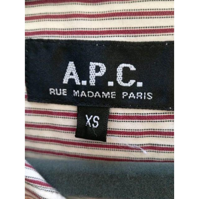 A.P.C(アーペーセー)のAPC シャツワンピース ストライプ レディースのワンピース(ミニワンピース)の商品写真