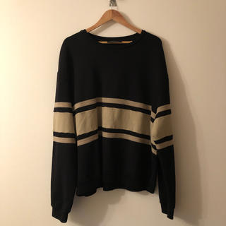 ディーゼル(DIESEL)のDiesel Beige Stripe Sweatshirt(ニット/セーター)