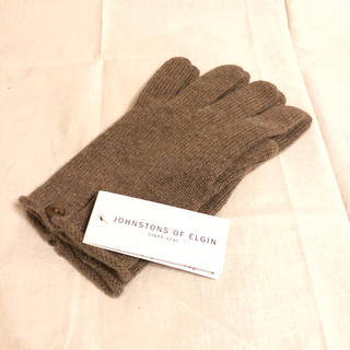 ジョンストンズ(Johnstons)の新品 ジョンストンズ Johnstons カシミア 手袋 茶 グローブ(手袋)