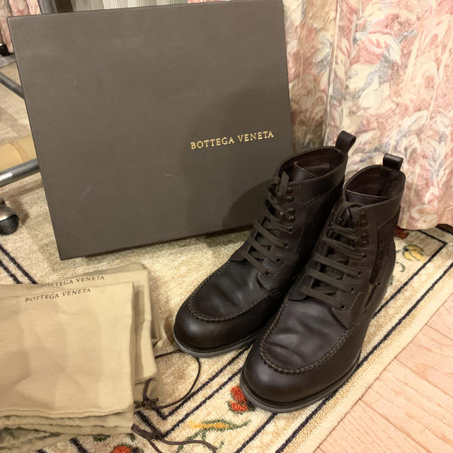 メンズ美品　BOTTEGA VENETA ボッテガヴェネタ　レースアップブーツ