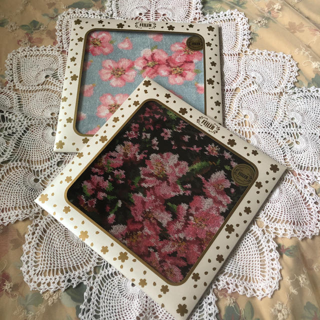 貴重　新品　フェイラー　さくら　桜　タオルハンカ