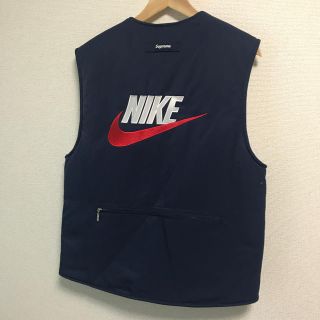 ナイキ(NIKE)のNIKE Supreme 18AW ナイキ  シュプリーム  ボアベスト(ダウンベスト)