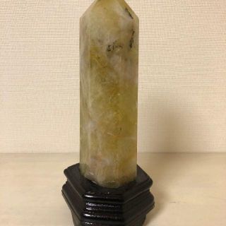 シトリン水晶 六角柱【約1kg】(置物)