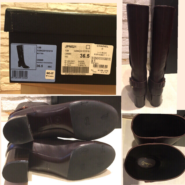 CHANEL(シャネル)のぷふみ様専用　超美品❗️CHANEL シャネル　ロング ブーツ　36.5 C レディースの靴/シューズ(ブーツ)の商品写真