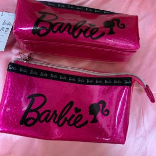 バービー(Barbie)のバービー　ポーチ　ペンケース　barbie バービーグッズ　セット　コラボ(ポーチ)