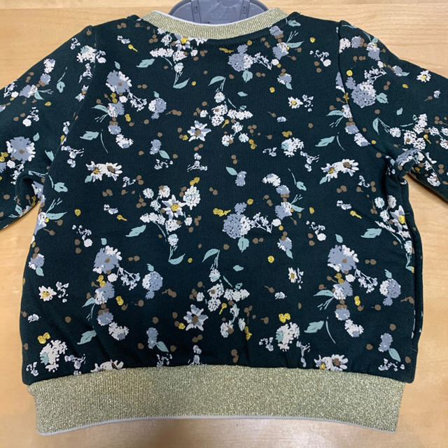 PETIT BATEAU(プチバトー)の新品★ プチバトー 花柄 プリント ジャケット 3A アウター カーキ ゴールド キッズ/ベビー/マタニティのキッズ服女の子用(90cm~)(ジャケット/上着)の商品写真