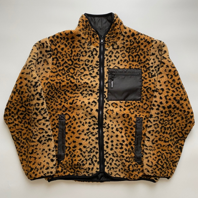 ナイロンジャケットSupreme leopard Fleece jacket