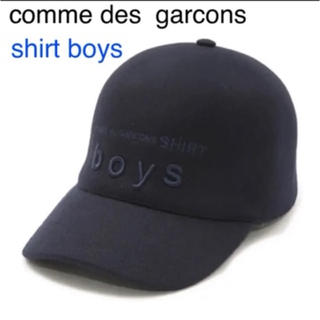 コムデギャルソン(COMME des GARCONS)のcomme des garcons shirt boys ウールキャップネイビー(キャップ)