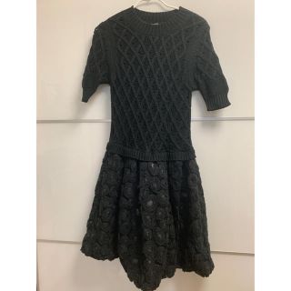 ザラ(ZARA)のニットワンピース★ブラック(ひざ丈ワンピース)