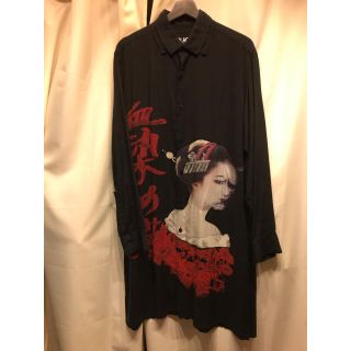 55250円→48000円yohjiyamamoto black scandal 血染め猫シャツ 値下げ中