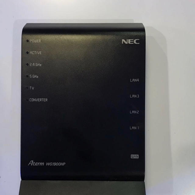 NEC(エヌイーシー)のNEC 無線LANルーター PA-WG1900HP Aterm Wi-Fi スマホ/家電/カメラのPC/タブレット(その他)の商品写真