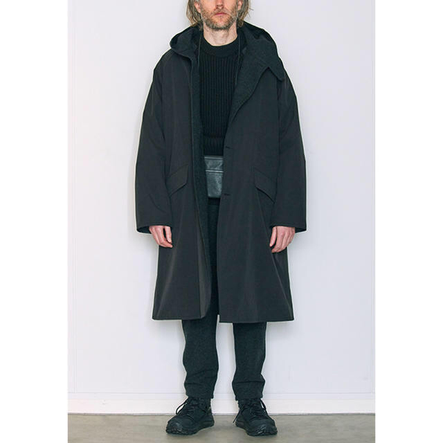 メンズ【18AW/希少品】comoli フーデッドコート ブラック サイズ 2