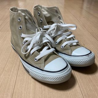 コンバース(CONVERSE)のCONVERSE コンバース ベージュ ハイカット 24.5(スニーカー)