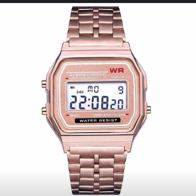 ピンクゴールド　チープCASIO風 メンズの時計(腕時計(デジタル))の商品写真