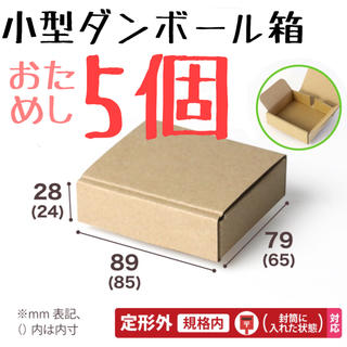 小型ダンボール箱 おためし5個(各種パーツ)
