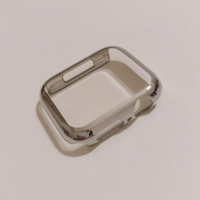 アップルウォッチ 保護ハードカバー 側面 シルバーメッキ 44㎜対応 スマホ/家電/カメラのスマホアクセサリー(モバイルケース/カバー)の商品写真