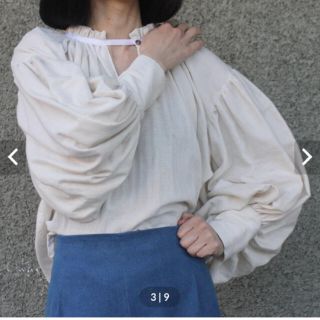 ANNIK アニック　ブラウス　Shirring neckline blouse(シャツ/ブラウス(長袖/七分))