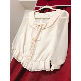 ウィルセレクション(WILLSELECTION)のちび様❣️WILLSELECTIONシフォンリボン付きブラウス(シャツ/ブラウス(長袖/七分))