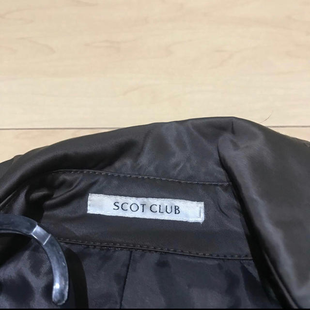 SCOT CLUB(スコットクラブ)のトレンチコート　SCOTCLUB  ダークブラウン  クリーニング済 レディースのジャケット/アウター(トレンチコート)の商品写真