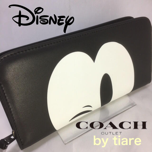 COACH(コーチ)のプレゼントにも❤️新品コーチ×ディズニーコラボ正規品ラウンドファスナー長財布 レディースのファッション小物(財布)の商品写真