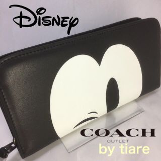 コーチ(COACH)のプレゼントにも❤️新品コーチ×ディズニーコラボ正規品ラウンドファスナー長財布(財布)