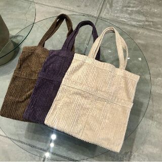 トゥデイフル(TODAYFUL)の【美品】完売TODAYFUL コーデュロイトートバッグ モカ (ショルダーバッグ)