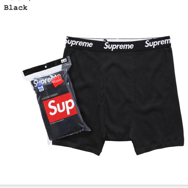 Supreme(シュプリーム)のSupreme Hanes ボクサーパンツ4枚未開封セット メンズのアンダーウェア(ボクサーパンツ)の商品写真